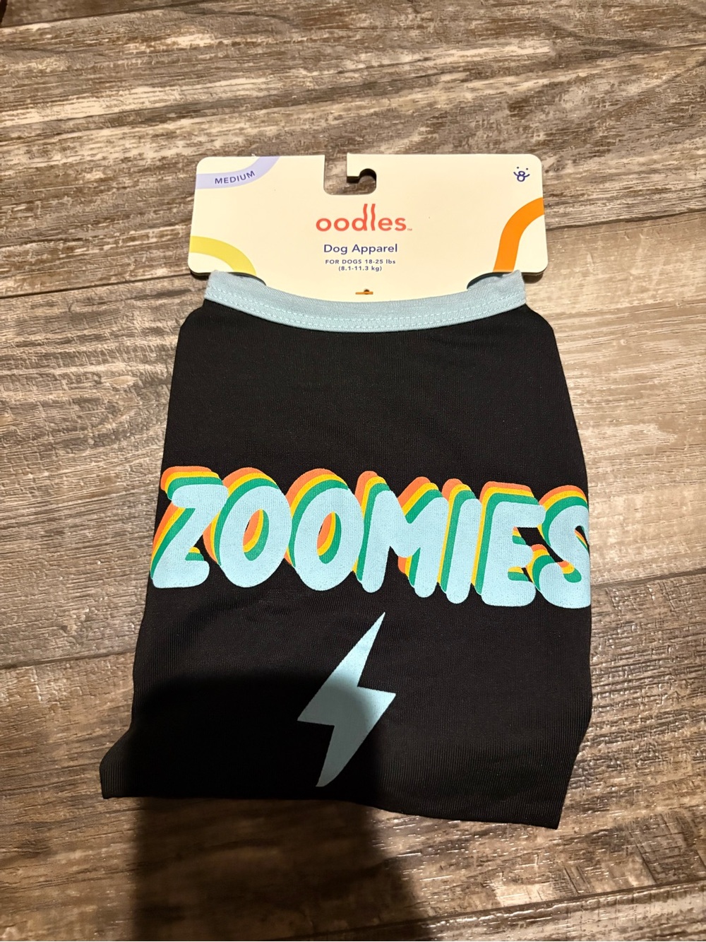 Dog Shirt “Zoomies” Medium NWT